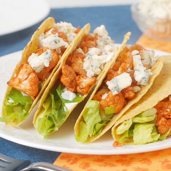 Buffalo Blue Cheese Cauliflower Tacos Alison S Allspice