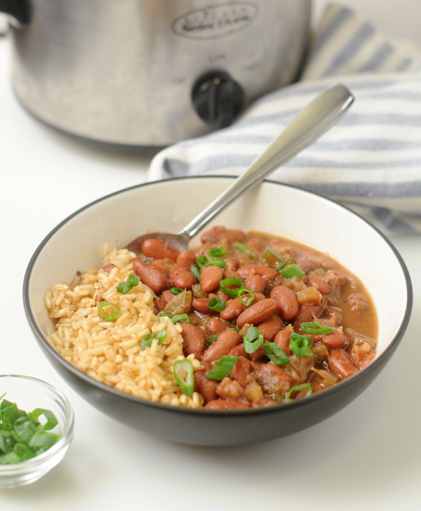 Slow Cooker Red Beans, Rice & Tofu