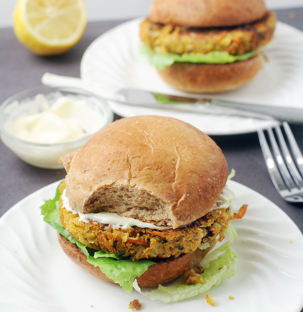 Moroccan Chickpea Carrot Burger - Alison's Allspice