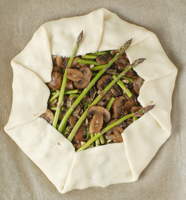 Mushroom Swiss Asparagus Tart - Alison's Allspice