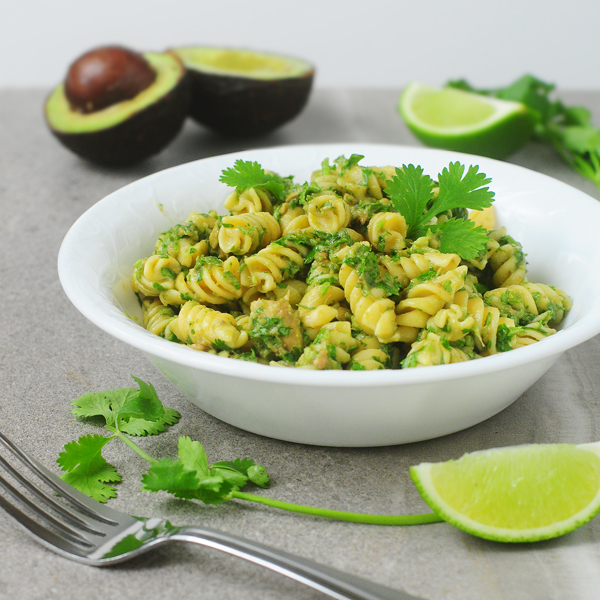 Cilantro Avocado Pesto Pasta - Alison's Allspice