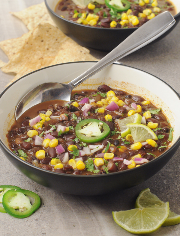 Vegetarian Black Bean Soup from dried beans - Alison's Allspice