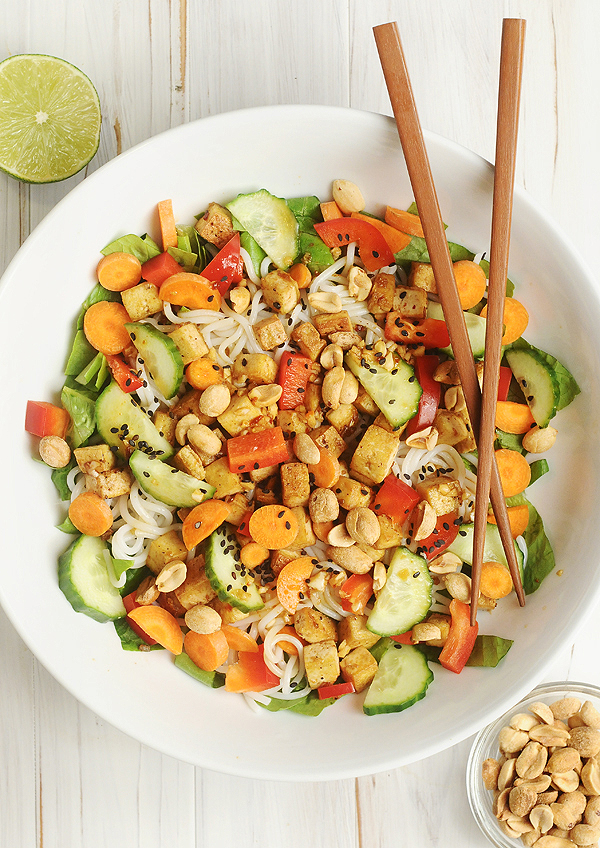 Asian Noodle Stir Fry Salad - Alison's Allspice